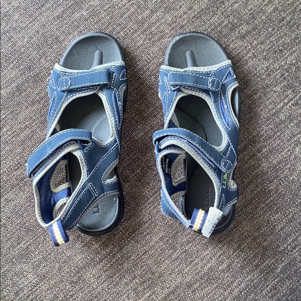 L.L. Bean blue and green sandals